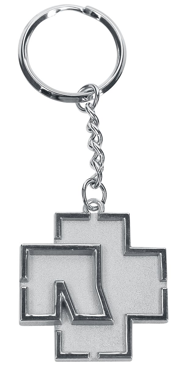 Rammstein Schlüsselanhänger Rammstein Logo silberfarben Lizenziertes Merchandise!  - Onlineshop EMP