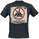Please Do Not Ride The Triceratops, Jurassic Park, T-Shirt