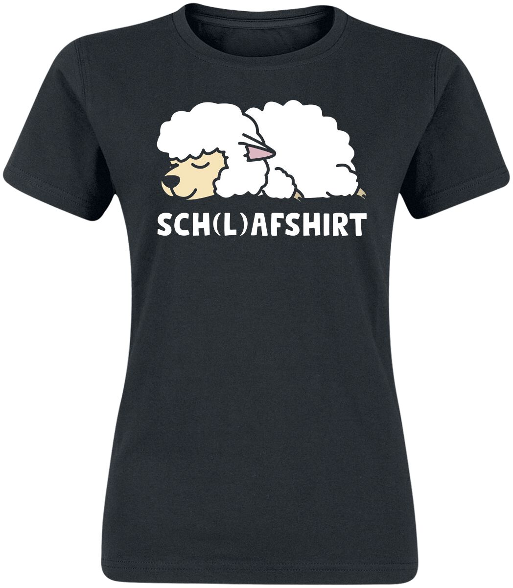 Image of Schlafshirt Girl-Shirt schwarz