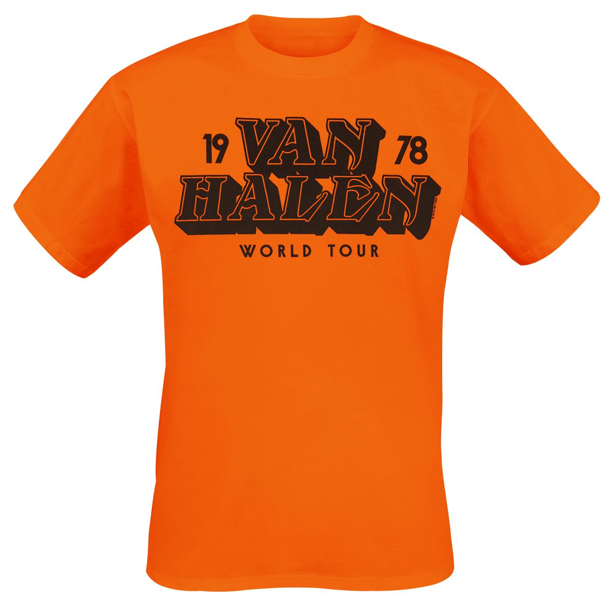 Tour 1978 T-Shirt orange von Van Halen