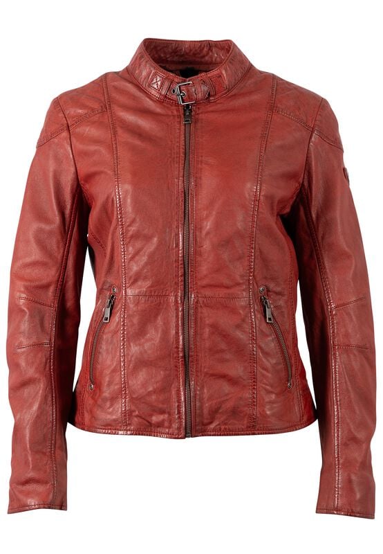 Mauritius Kina LEGV Lederjacke rot in L