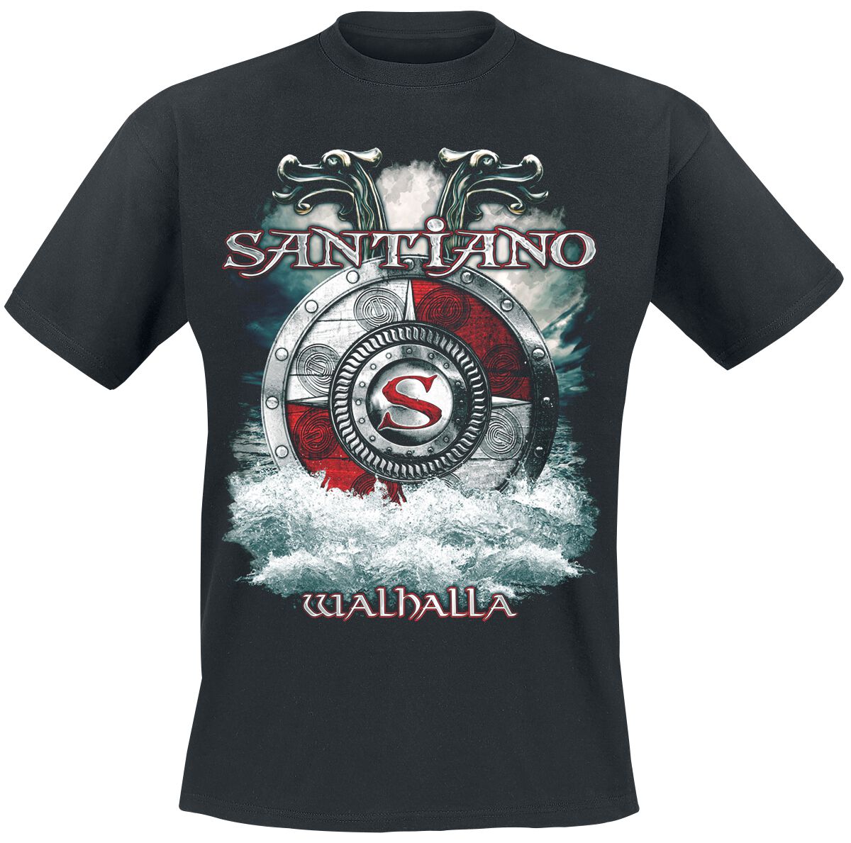 Santiano T-Shirt - Walhalla - M bis XXL - für Männer - Größe XL - schwarz  - Lizenziertes Merchandise!
