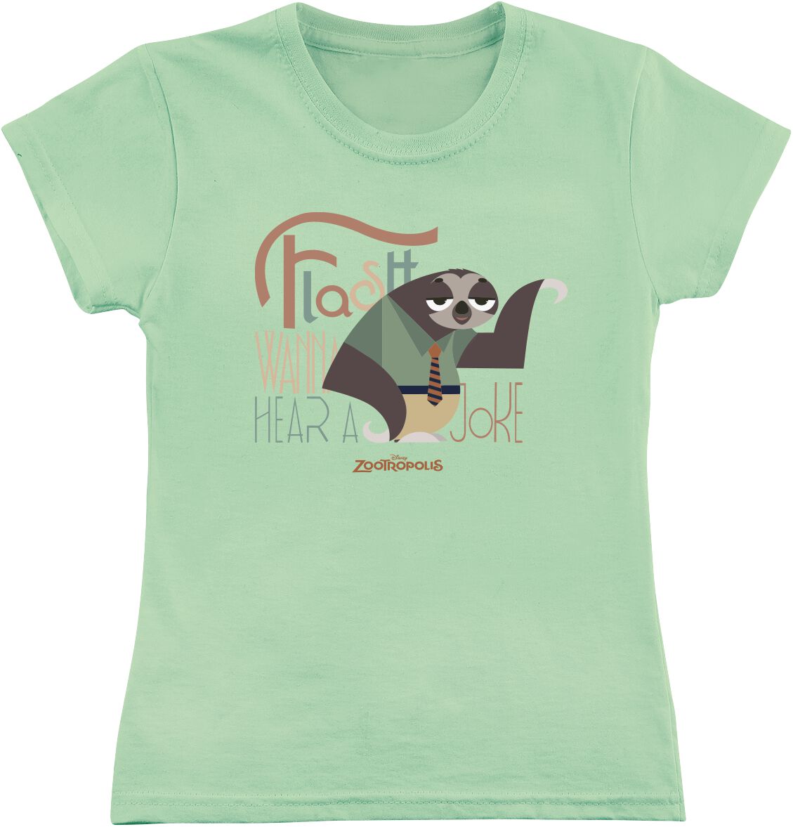Zoomania Kids – Flash Joke T-Shirt grün