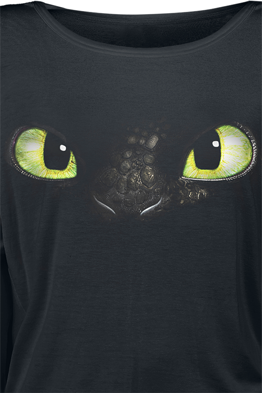 Drachenzähmen leicht gemacht Ohnezahn Langarmshirt schwarz