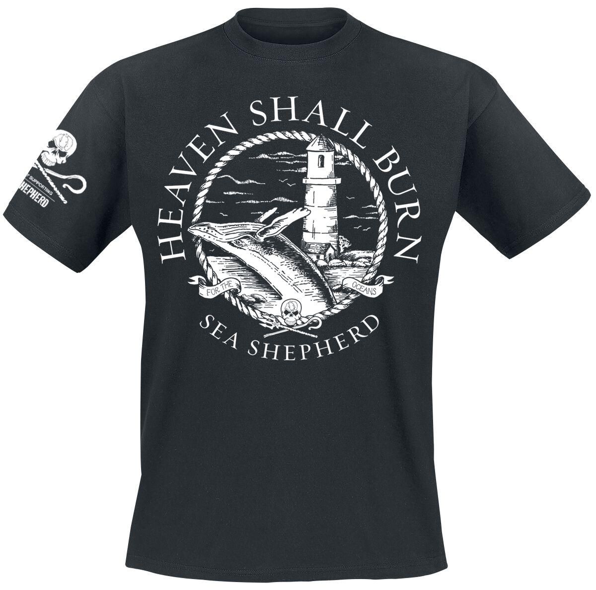 Sea Shepherd Cooperation For The Oceans T-Shirt schwarz von Heaven Shall Burn