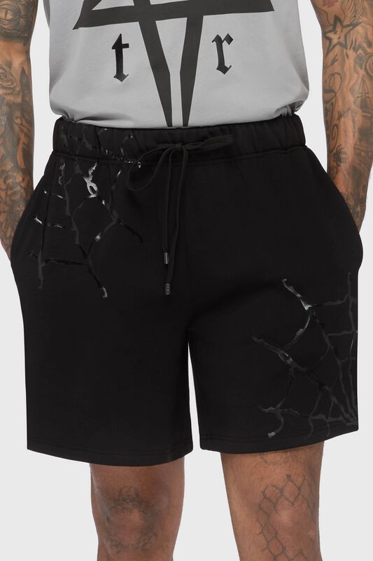 Killstar - Gothic Short - Norix Jogger Shorts - S bis 3XL - für Männer - Größe XL - schwarz