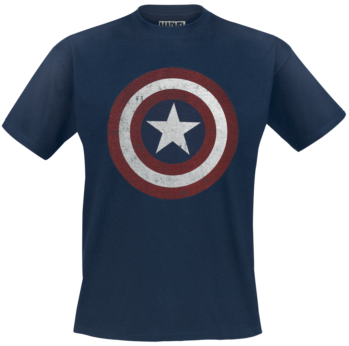 Captain America - Shield Logo - T-Shirt - navy image