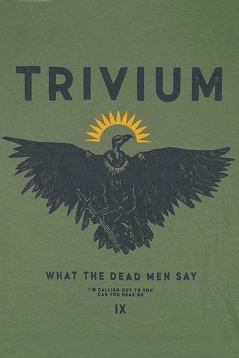 Trivium T-Shirt - Vulture - S bis XXL - für Männer - Größe XL - oliv  - Lizenziertes Merchandise!
