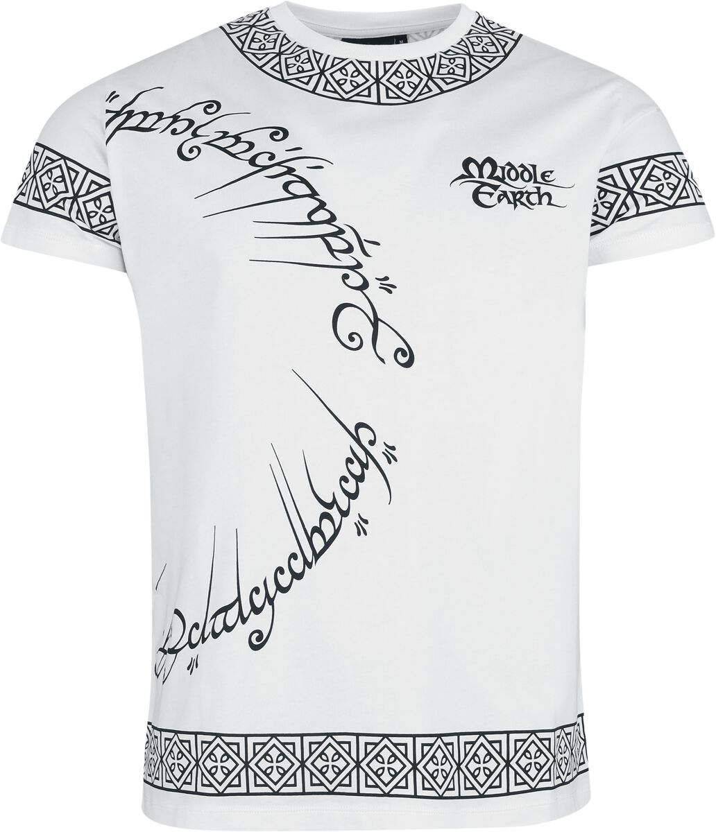 The Lord Of The Rings  T-Shirt - Middle Earth - for Men - white - EMP Exclusive!