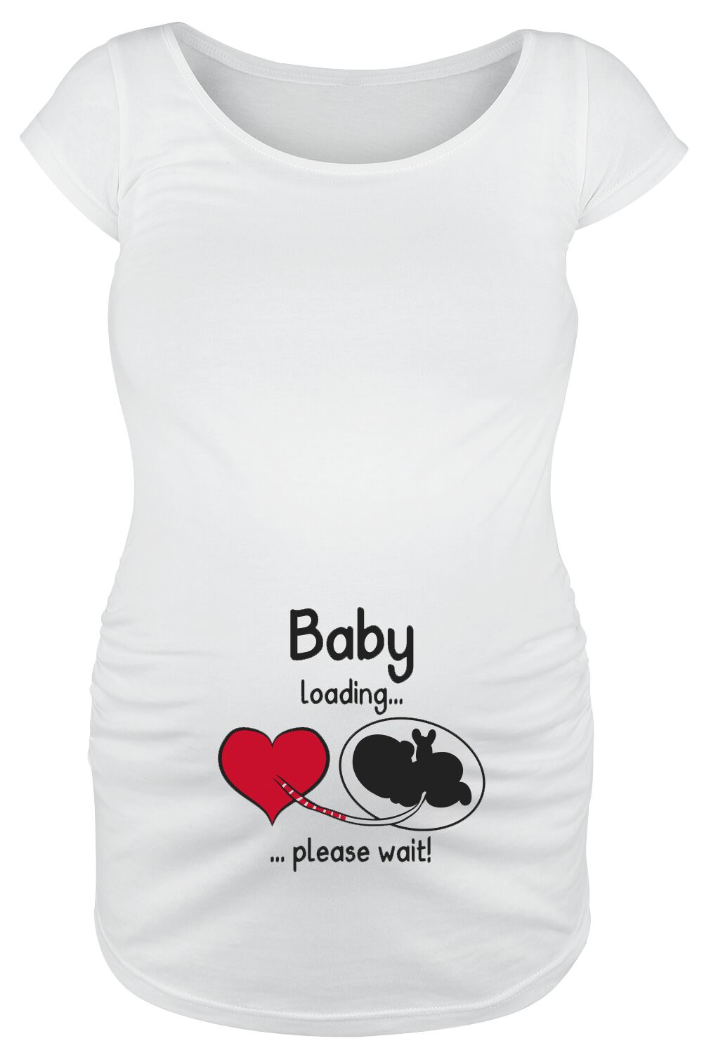 Umstandsmode Baby Loading ... Please Wait! T-Shirt weiß Lohndruck, Umstandsmode, weiß, Rohware 344418