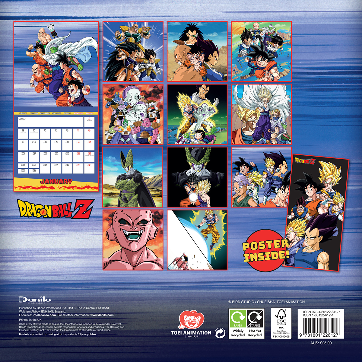 Dragon Ball Z Wandkalender 2023 Wandkalender multicolor