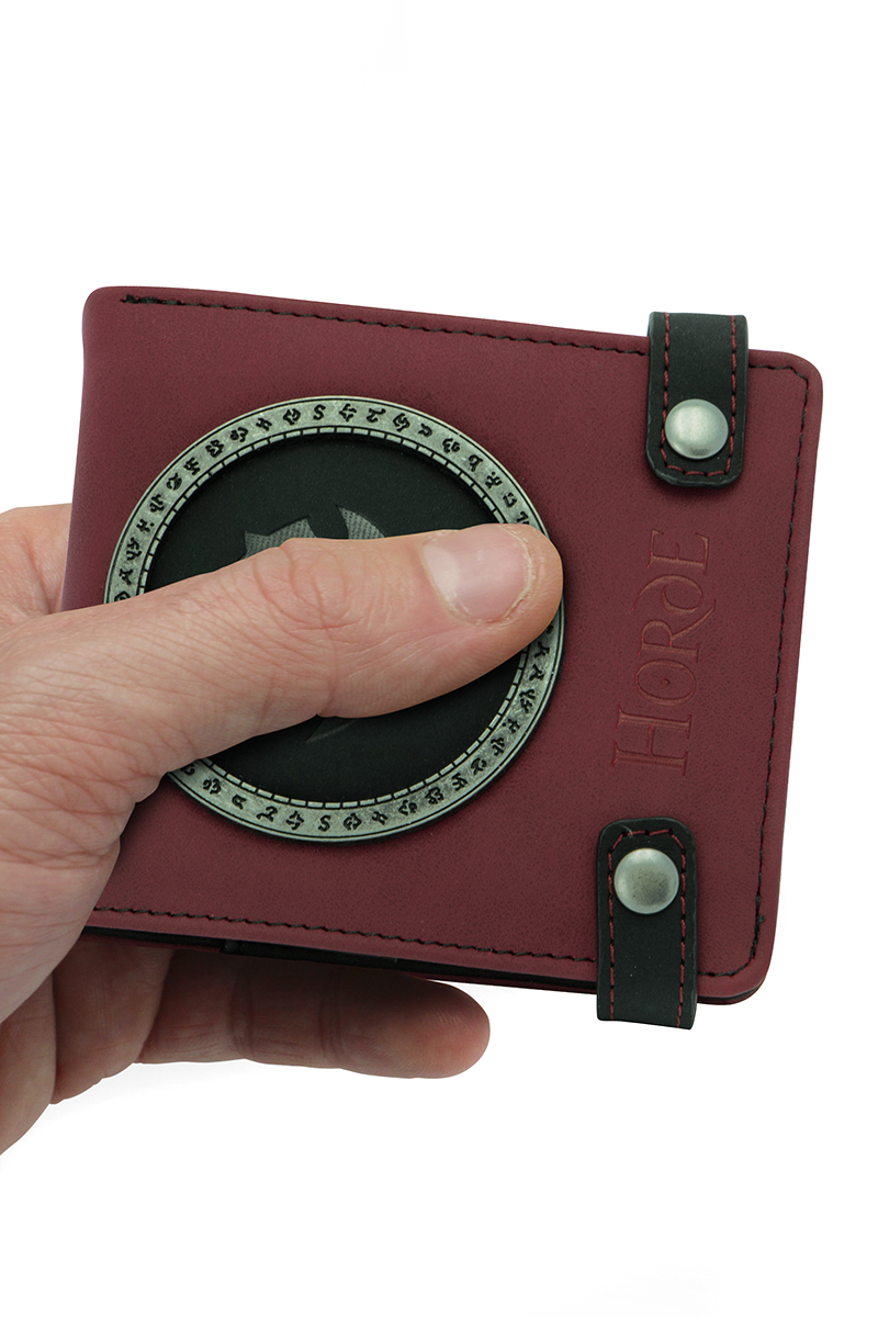 World Of Warcraft Horde Geldbörse rot schwarz