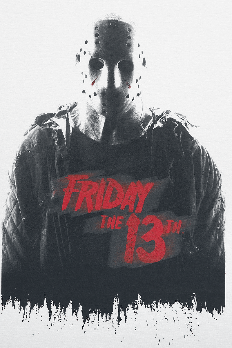 Freitag der 13. Cover T-Shirt weiß