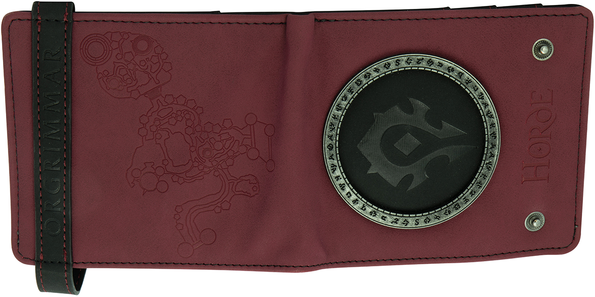 World Of Warcraft Horde Geldbörse rot schwarz