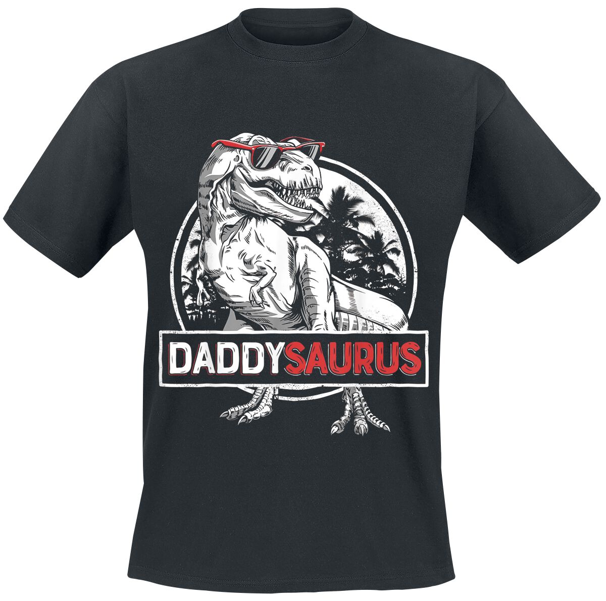 Familie & Freunde Daddysaurus 2 T-Shirt schwarz Familie & Freunde Daddysaurus 2 T-Shirt schwarz