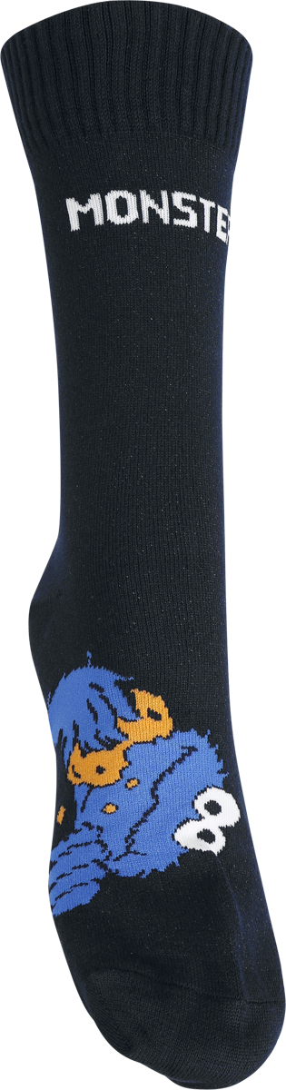 Thumbnail - Sesamstraße Cookie Monster und Elmo - 2er Set Socken multicolor in EU 39-42