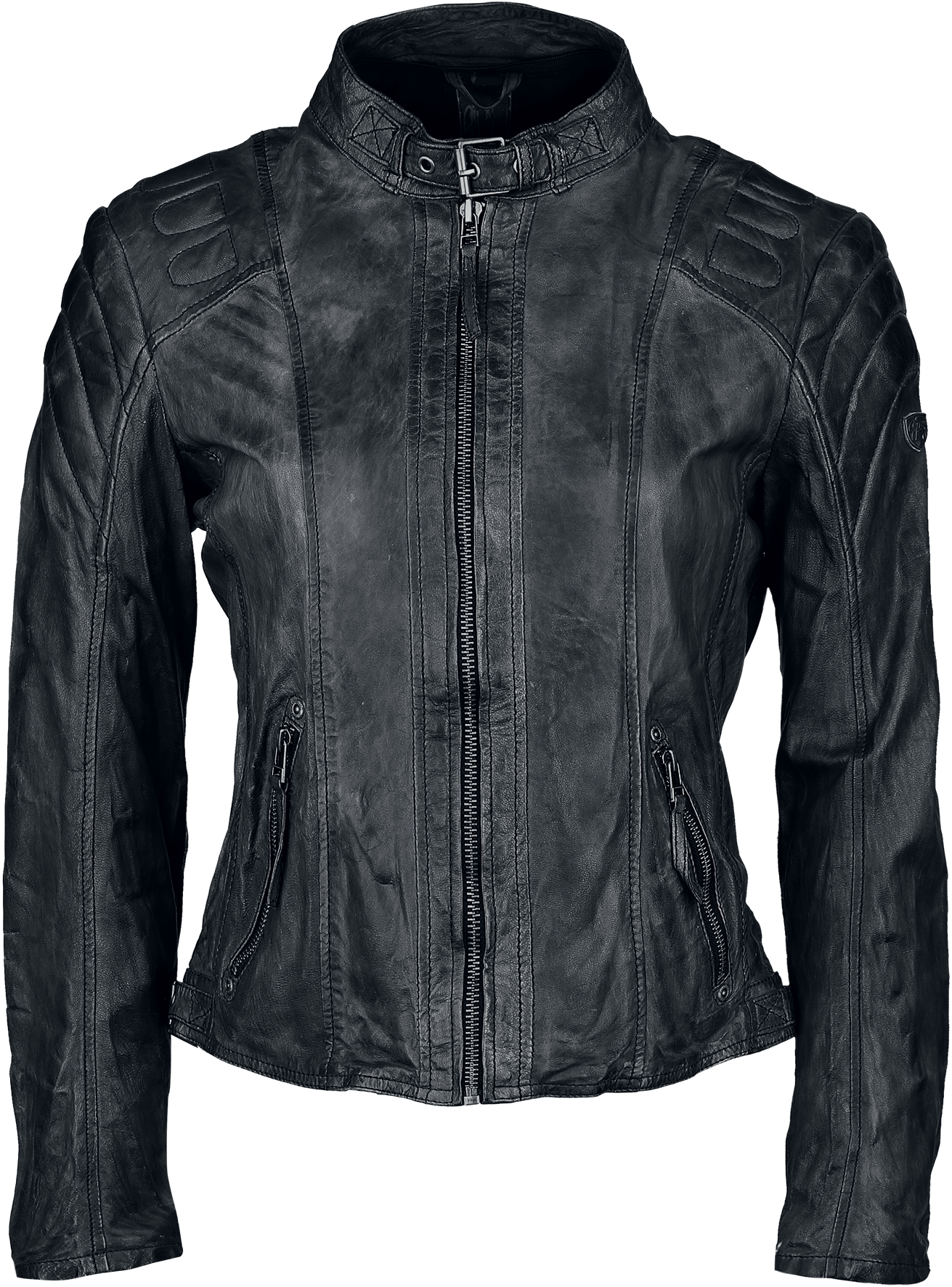 Thumbnail - Mauritius Chasey Lederjacke schwarz in XXL