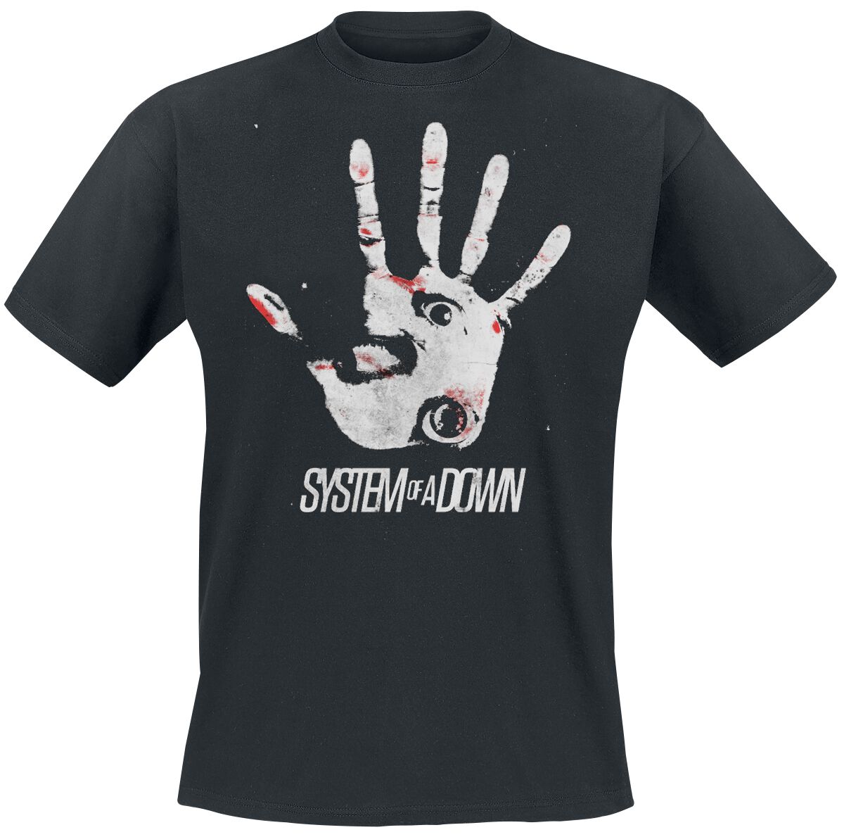 System Of A Down Hand eye T-Shirt schwarz in XXL