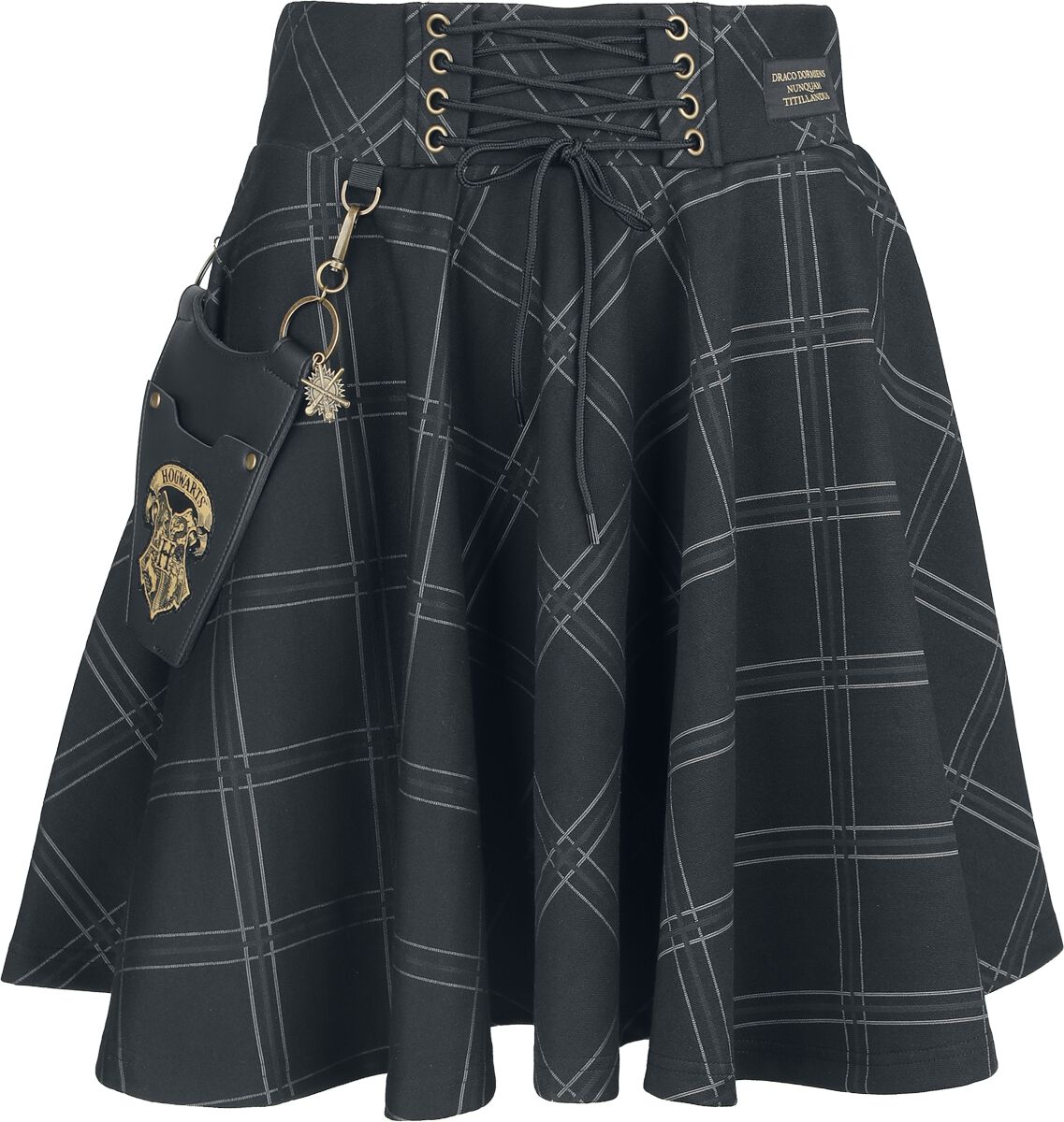 Harry Potter  Mini Skirt - Dark Academia Nocturnal Stroll with Magic - for Women - multicolour - EMP Exclusive!