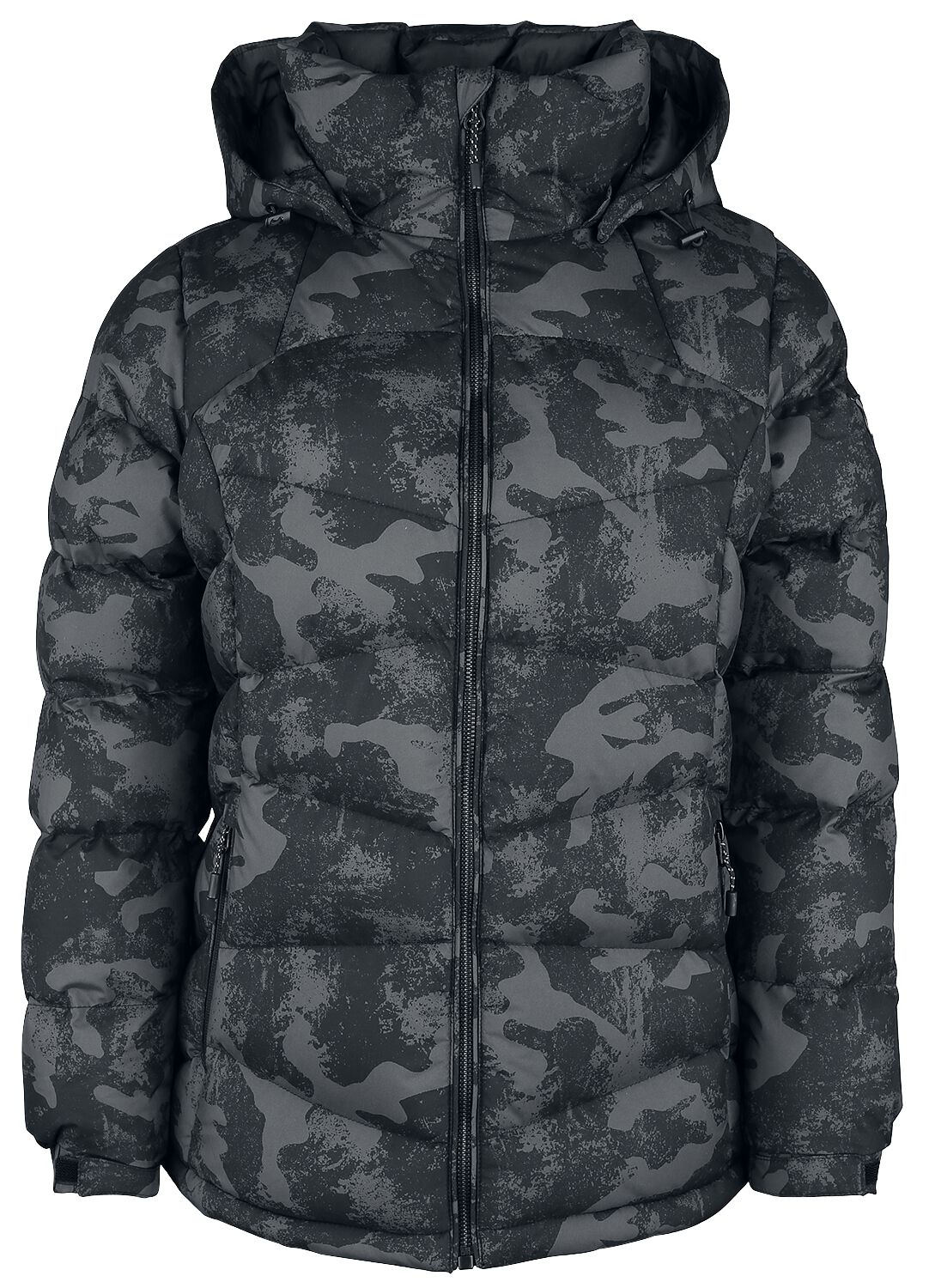 Camouflage Winterjacke Übergangsjacke schwarz/grau von RED by EMP