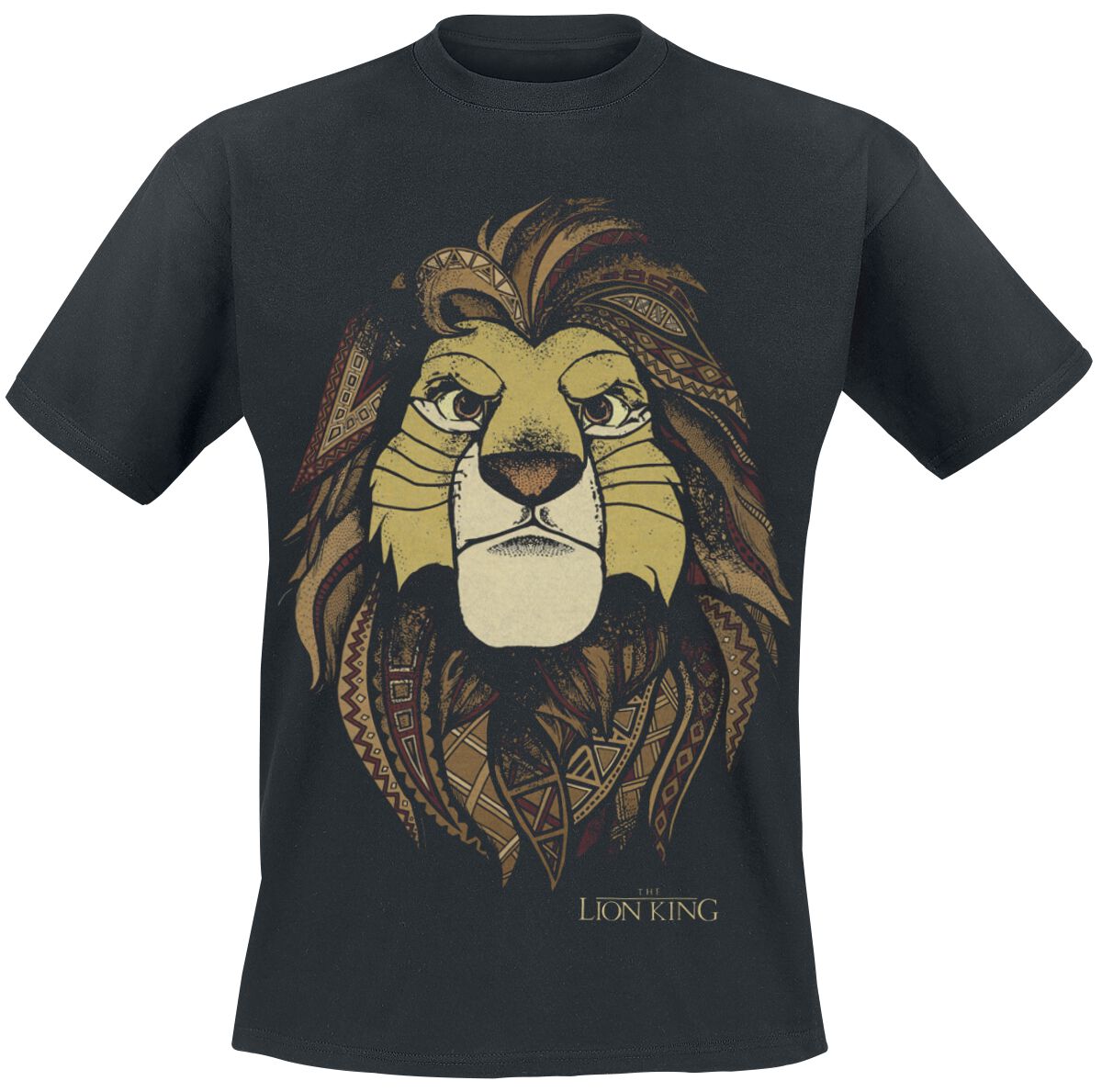 Image of Der König der Löwen Simba T-Shirt schwarz