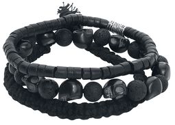 Skull Bracelet, Rock Rebel by EMP, Armband-Set