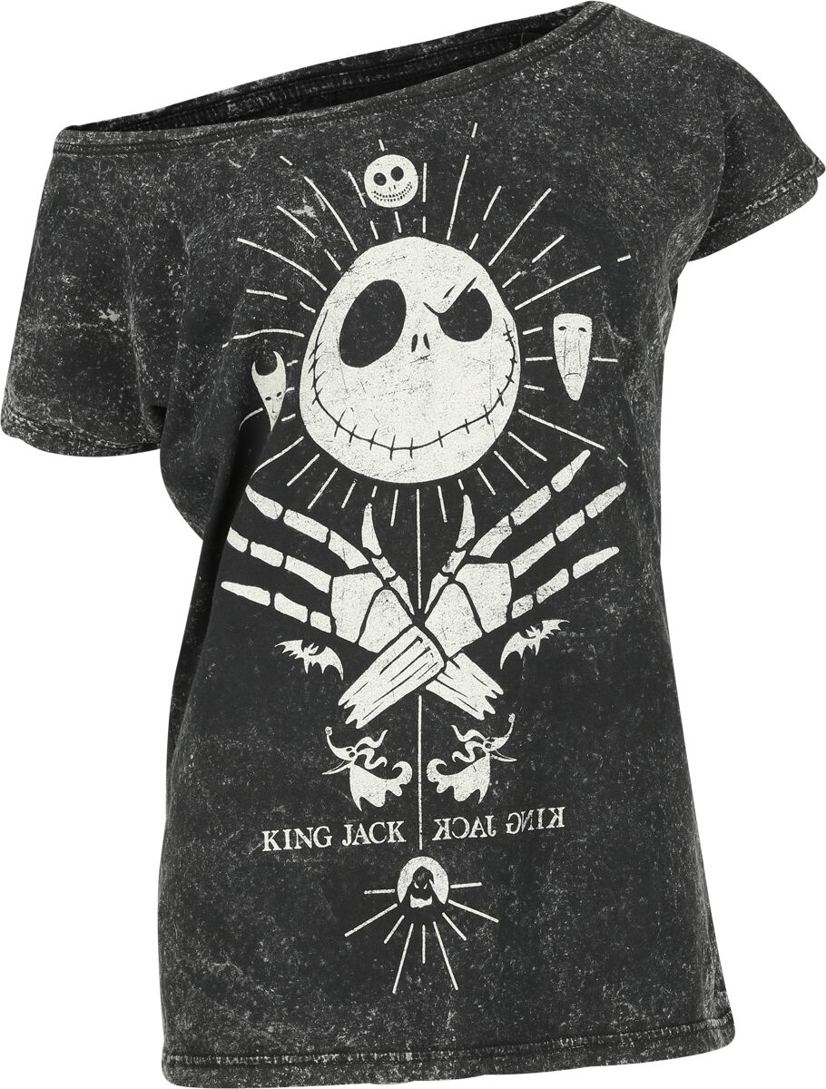 The Nightmare Before Christmas Jack Skellington - King Jack T-Shirt schwarz in XL