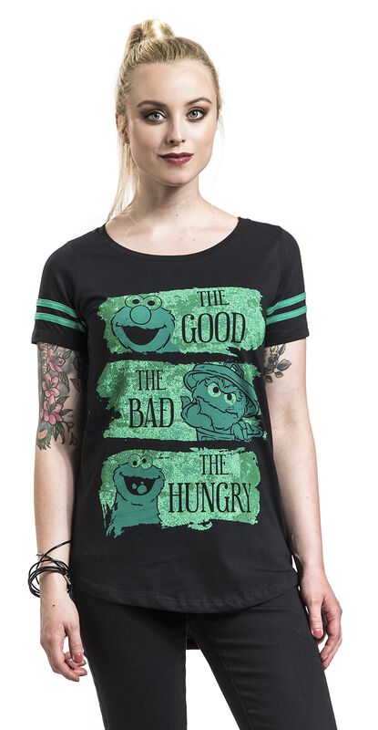 Große Größen Frauen The Good, The Bad, The Hungry | Sesamstraße T-Shirt