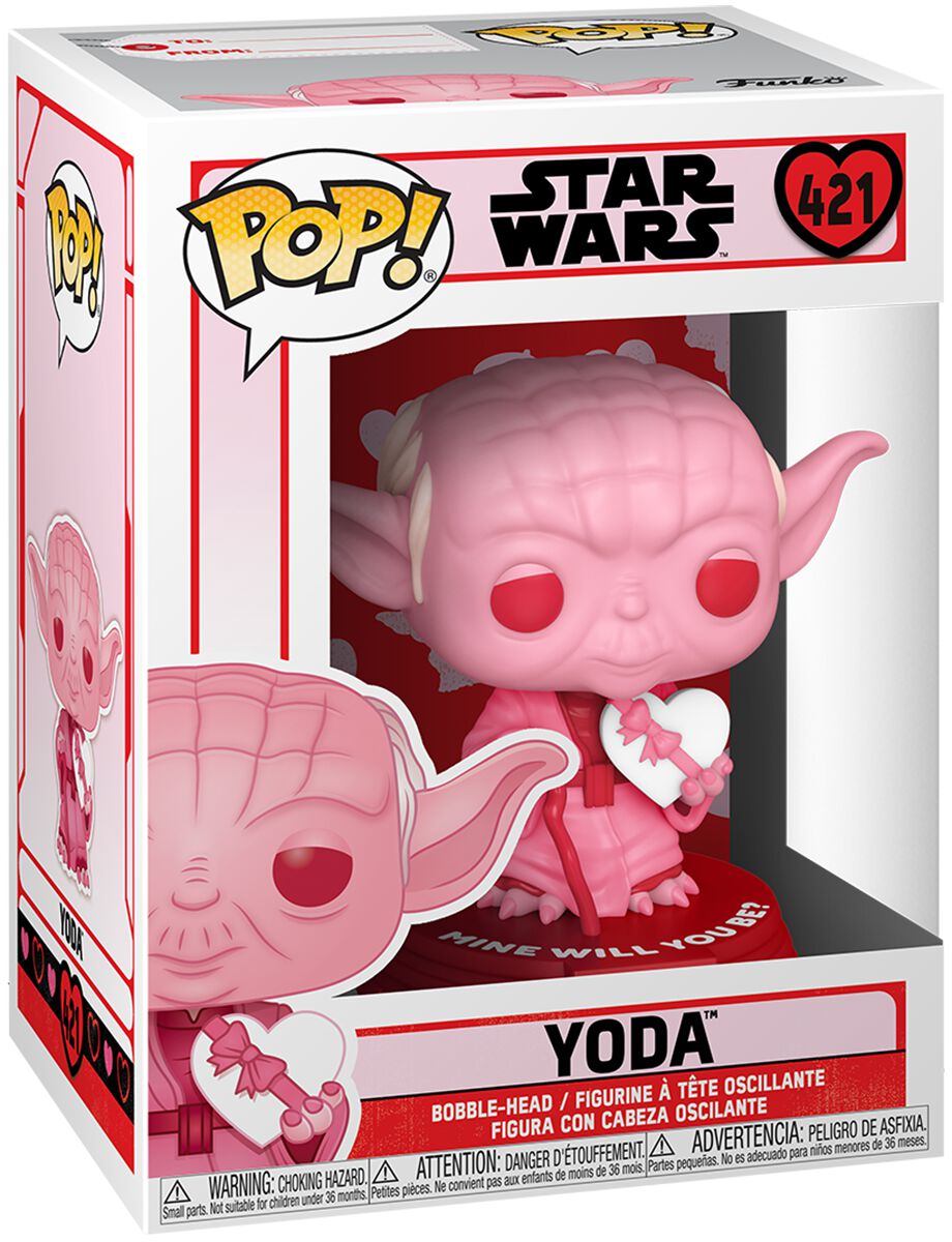 Star Wars - Yoda (Valentines Day) Vinyl Figur 421 - Funko Pop! - Unisexe - multicolor 474347St 889698528702.0