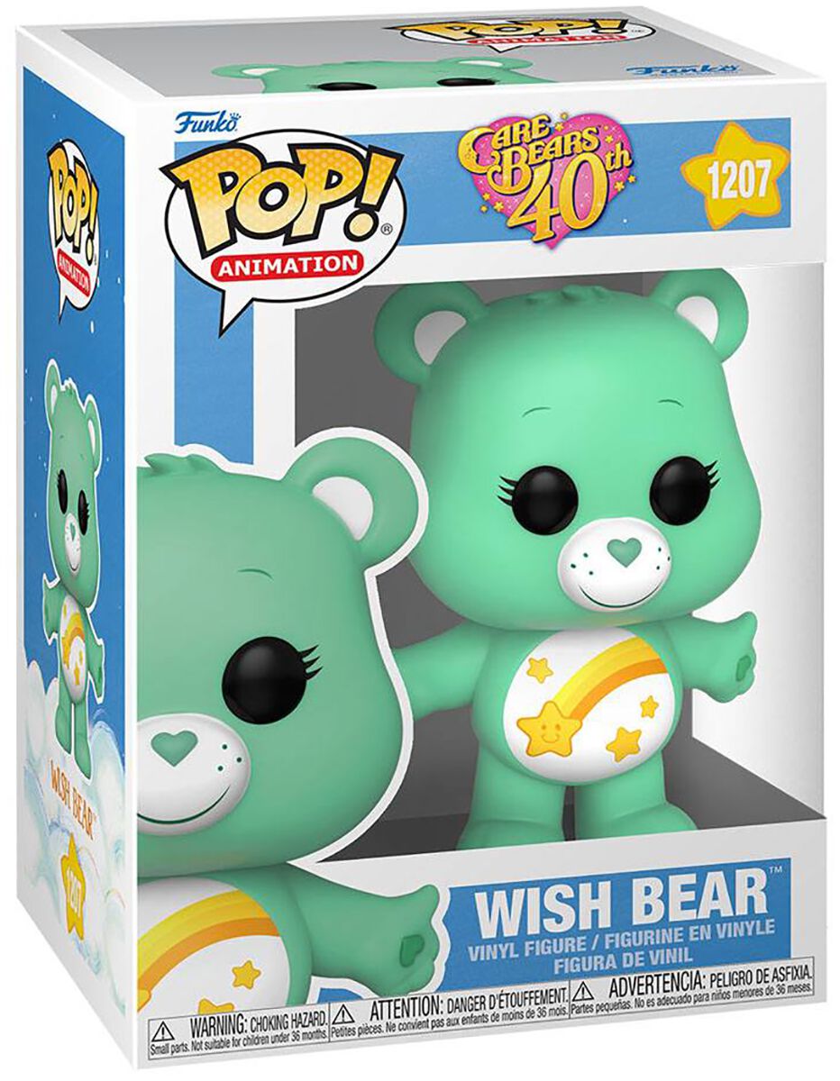 Die Glücksbärchis Glücksbärchis 40 Jahre Jubiläum – Wish Bear Pop! Animation (Chase Edition möglich) Vinyl Figur 1207 Funko Pop! multicolor