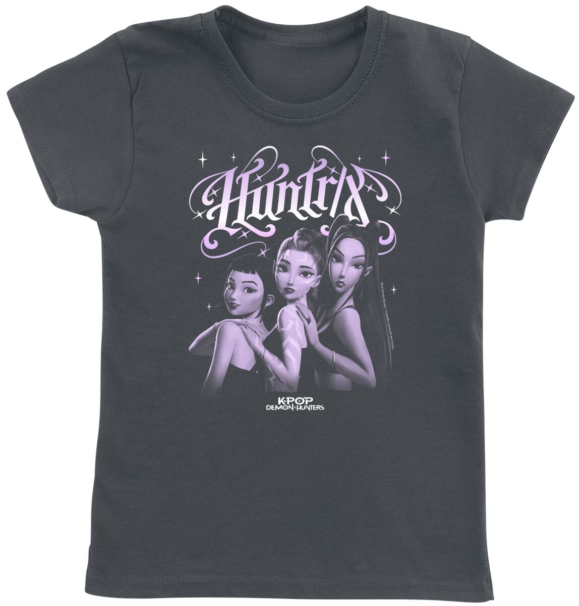 0199756479519 - Huntrix - Gothic Gradient T-Shirt charcoal in 128
