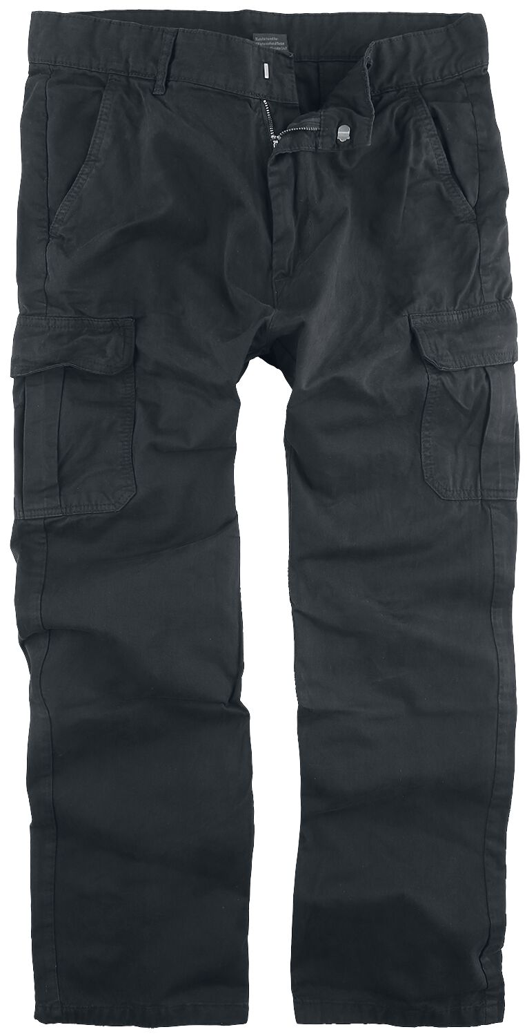 Image of Urban Classics - Straight Leg Cargo Trousers - Pantaloni modello cargo - Uomo - nero