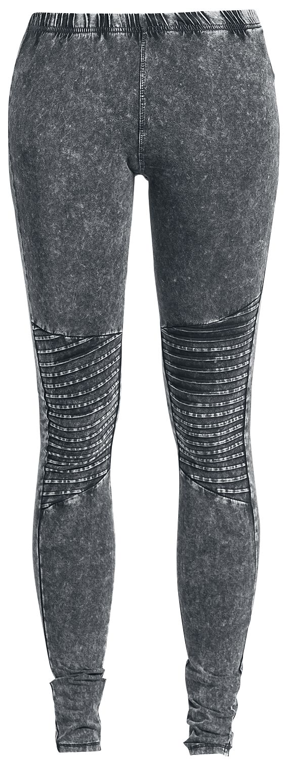 Urban Classics Leggings - Ladies Denim Jersey Leggings - XS bis 5XL - für Damen - Größe XS - dunkelgrau