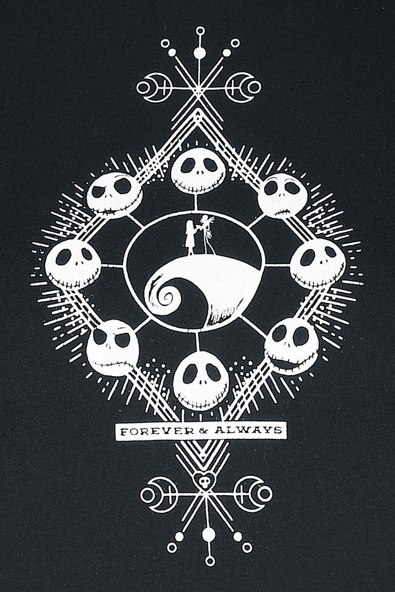 The Nightmare Before Christmas Jack Skellington T-Shirt schwarz - 26.68% Rabatt