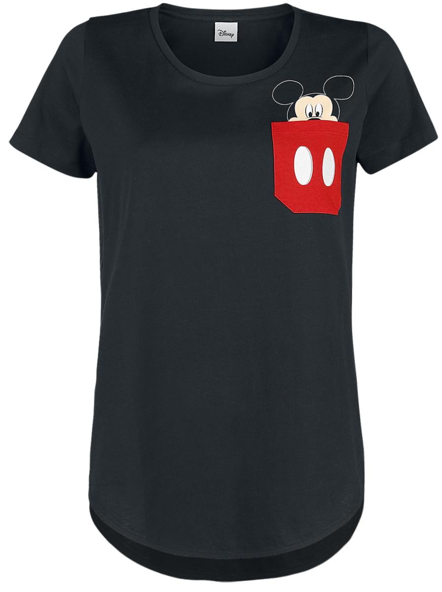 Mickey Mouse - Pocket Face - Girls shirt - black image