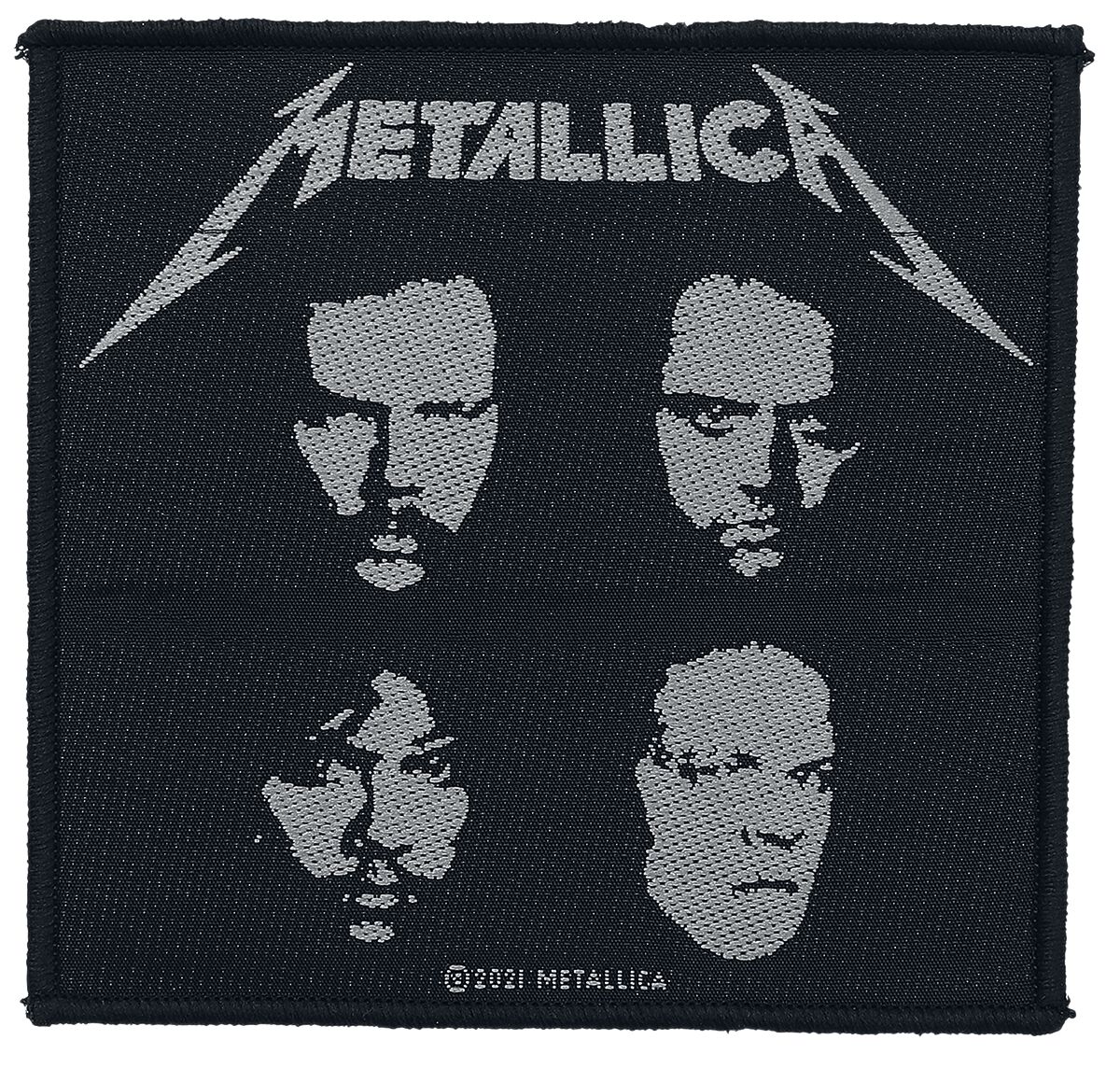 Black Album Patch schwarz/weiß von Metallica