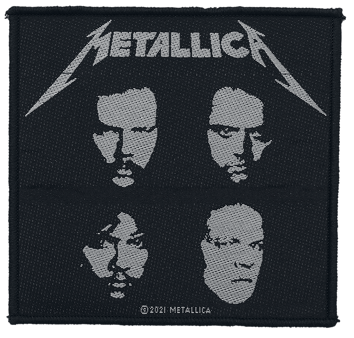 Metallica - Black Album - Patch - schwarz| weiß