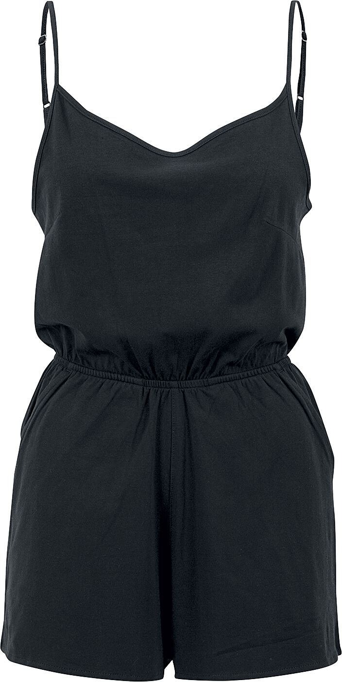 Image of Tuta di Urban Classics - Ladies Short Spaghetti Jumpsuit - XS a 4XL - Donna - nero