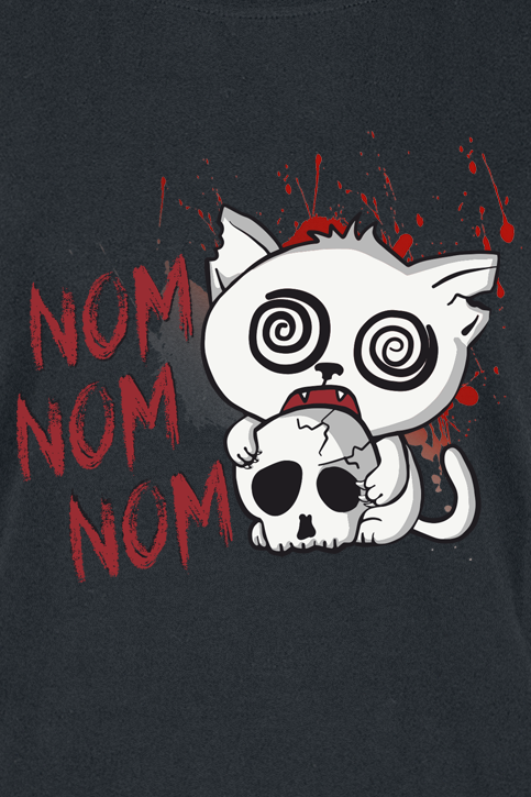 Tierisch Nom Nom Nom T-Shirt schwarz