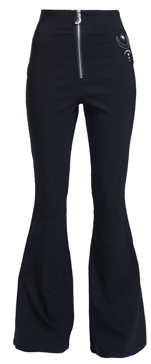 Image of Pantaloni Rockabilly di Hell Bunny - Eclipse trousers - XS a XXL - Donna - nero
