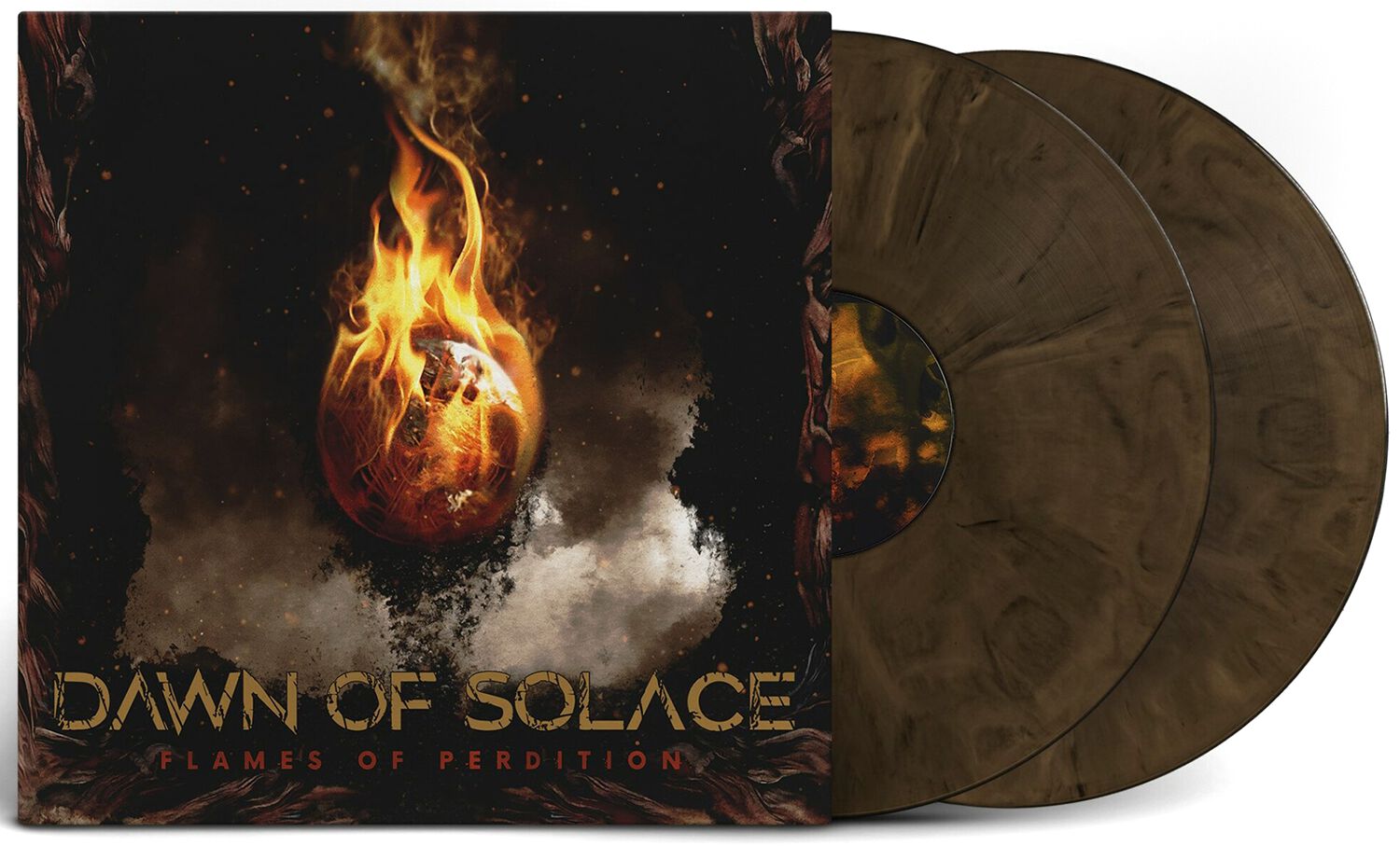 Image of Dawn Of Solace Flames of perdition 2-LP marmoriert