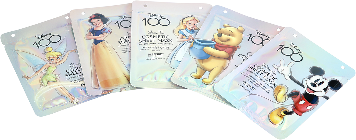 Disney Disney 100 - Mad Beauty - Gesichtsmasken im Rolodex Gesichtsmaske multicolor