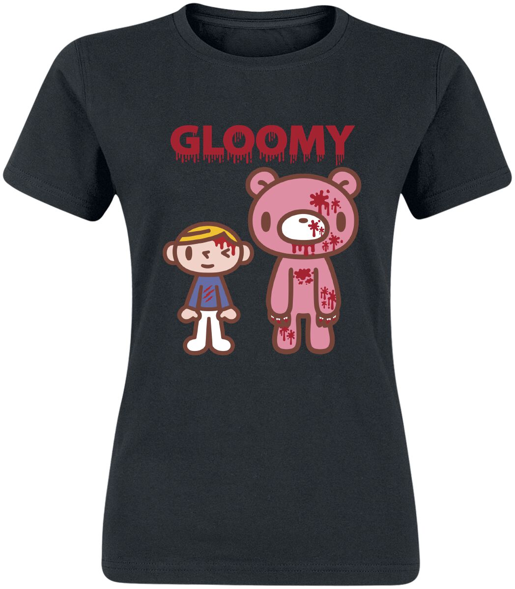 Image of T-Shirt di Gloomy bear - Bear & friend - S a XXL - Donna - nero