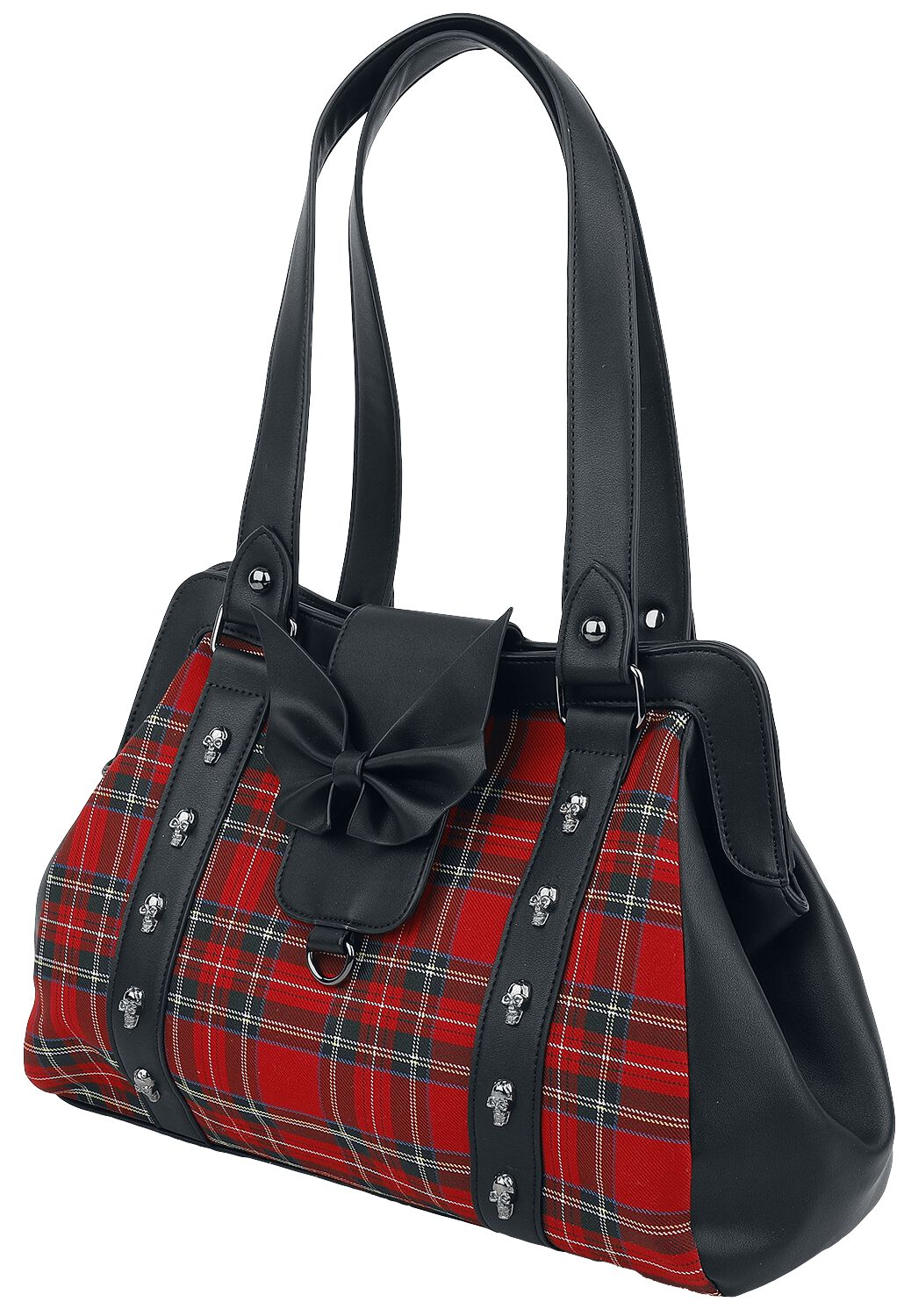 Banned Krampus Handbag black red