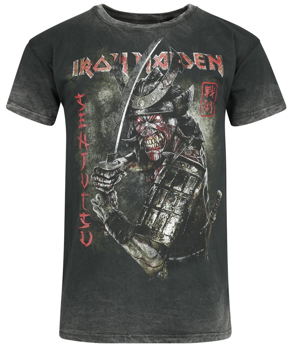 Iron Maiden T-Shirt - Seal 23 - S bis 4XL - für Männer - Größe M - grau  - Lizenziertes Merchandise!