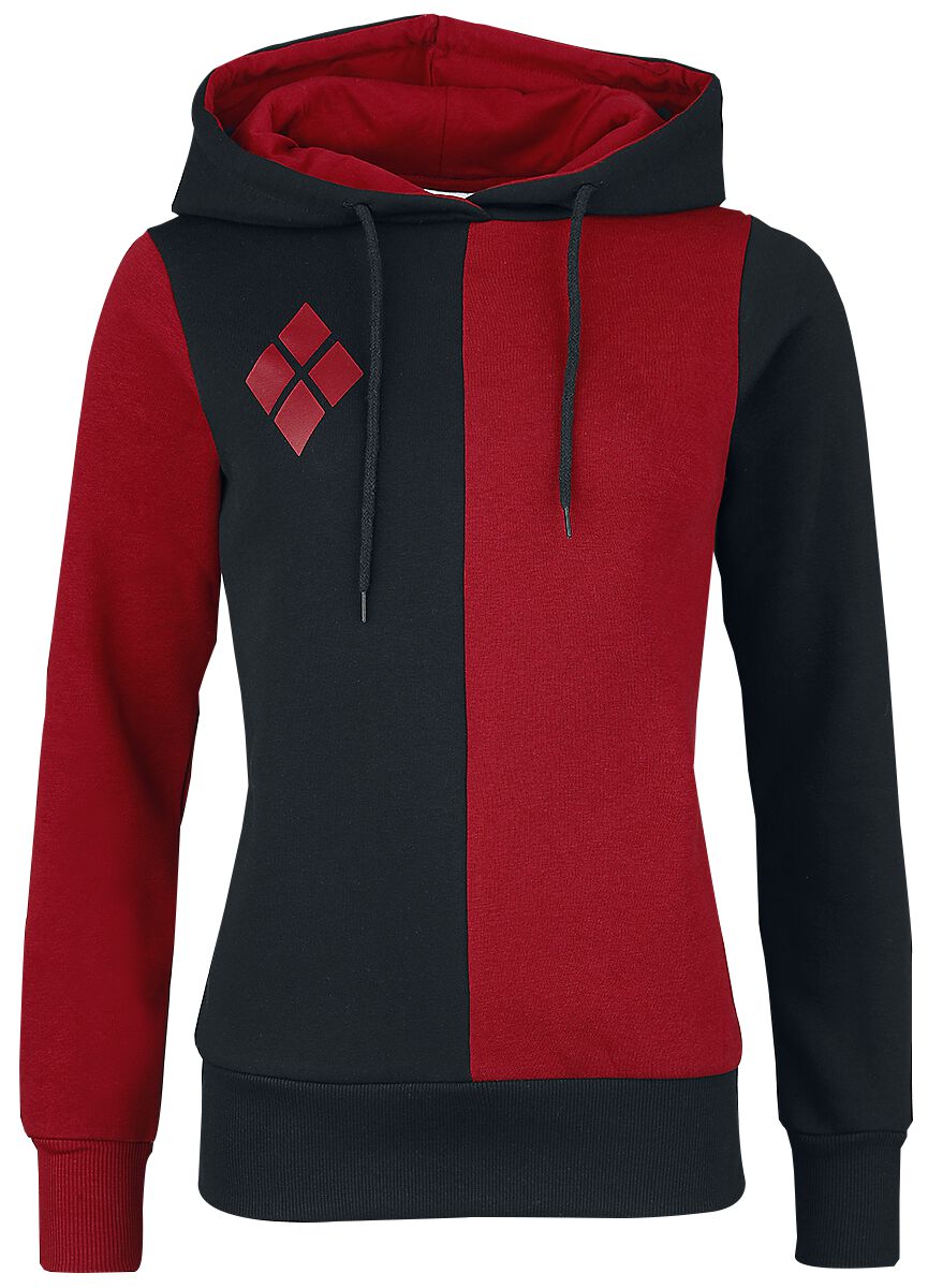 Suicide Squad Harley Quinn Hooded sweater red black
