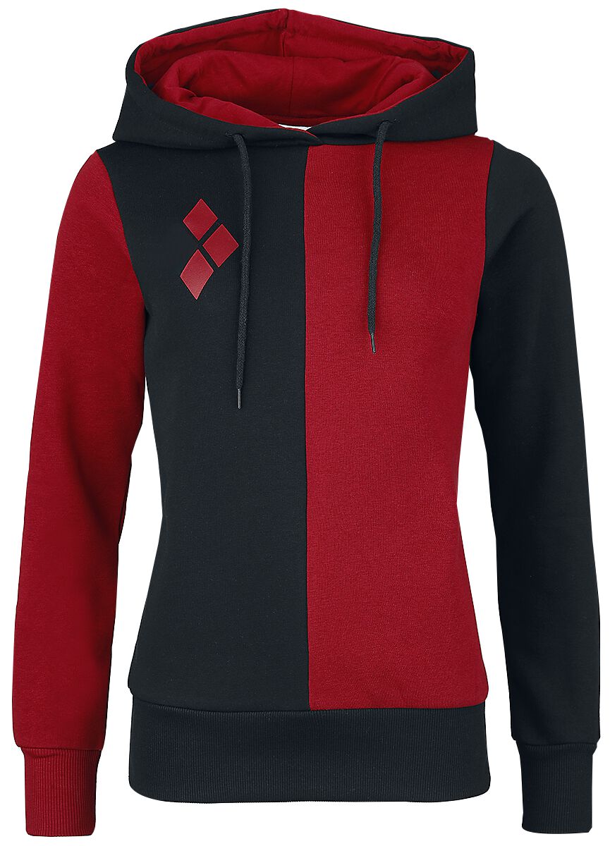 Suicide Squad Harley Quinn Kapuzenpullover rot schwarz Suicide Squad Harley Quinn Kapuzenpullover rot schwarz