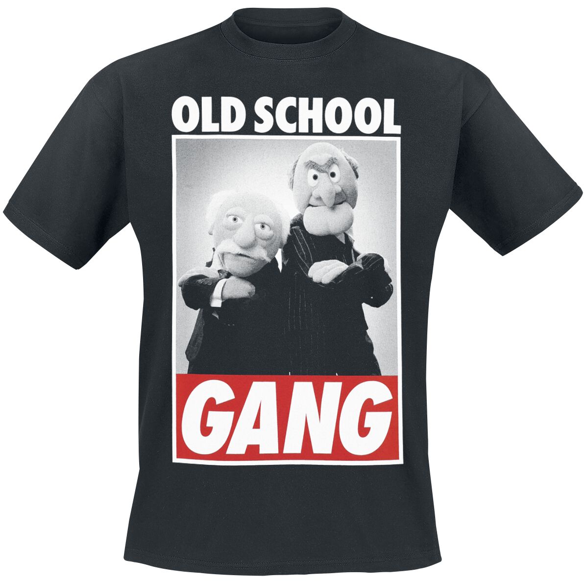 Old School Gang T-Shirt schwarz von Die Muppets