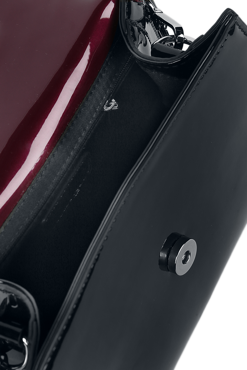 Banned Retro Dance The Night Away Handtasche bordeaux schwarz