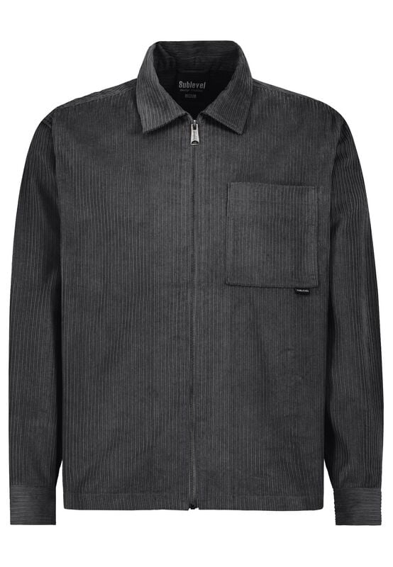 Sublevel Übergangsjacke - CORDUROY ZIP JACKET - S bis XXL - für Männer - Größe L - grau